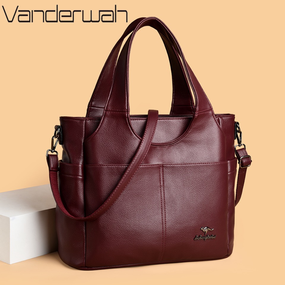 Luxury Bags Louis Vuitton - Soft Leather Tote Bag 3 Main