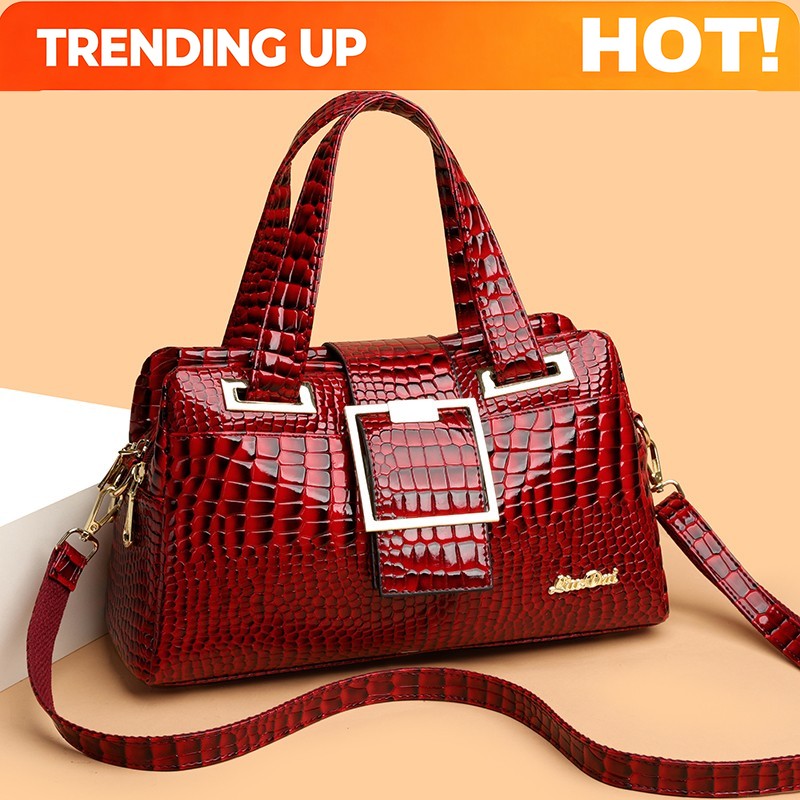 Luxury Bags Of 2026 - Luxury Crocodile Patterned Handbag Hot Selling