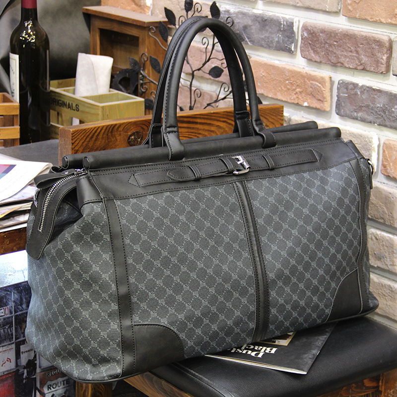 Luxury Bags Big - Fashion Plaid Travel Bag Men Handbag