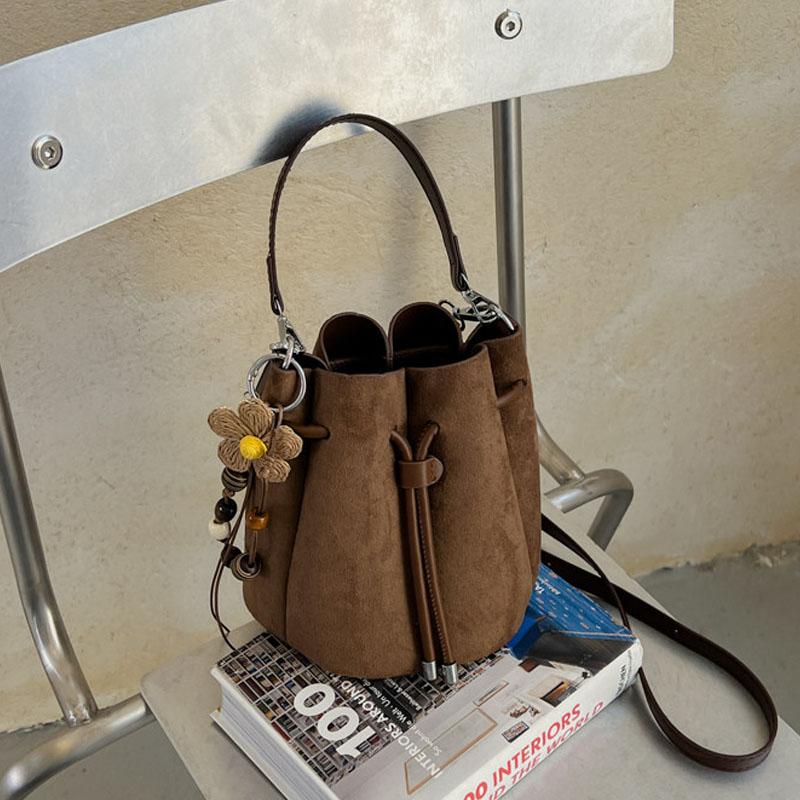 Bucket Bag Suede - New Autumn Vintage Maillard Party Handbags