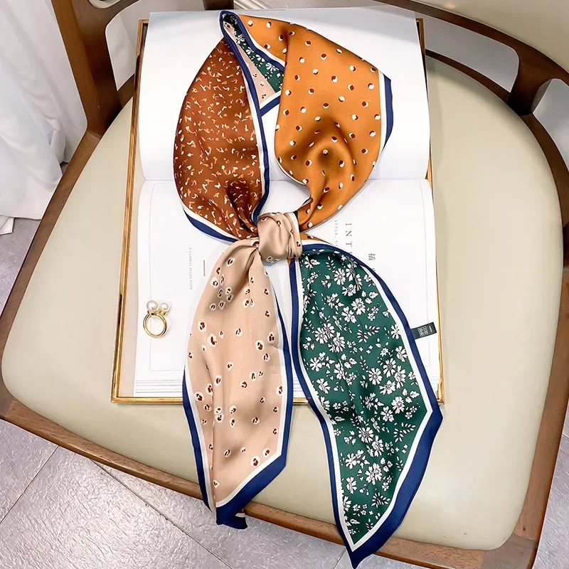 Design Print Skinny Scarf Plai - Luxury Bags For Women Brands review and price