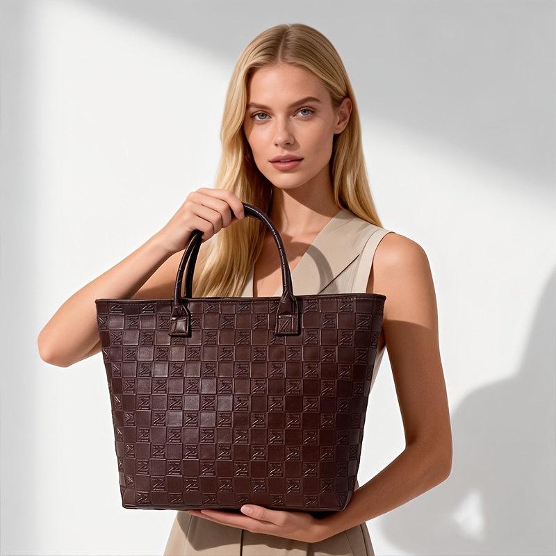 Light Luxury Deep Brown Quilte - Luxury Bags Big review and price