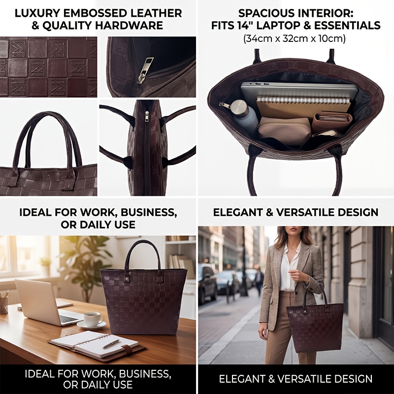 Light Luxury Deep Brown Quilte - Luxury Bags Big review and price