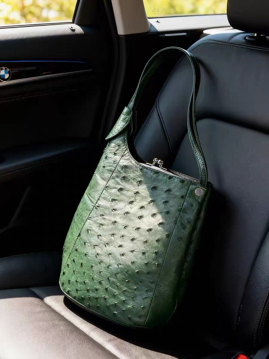 2026 New Green Leather Single  - Luxury Bags Of 2026 review and price