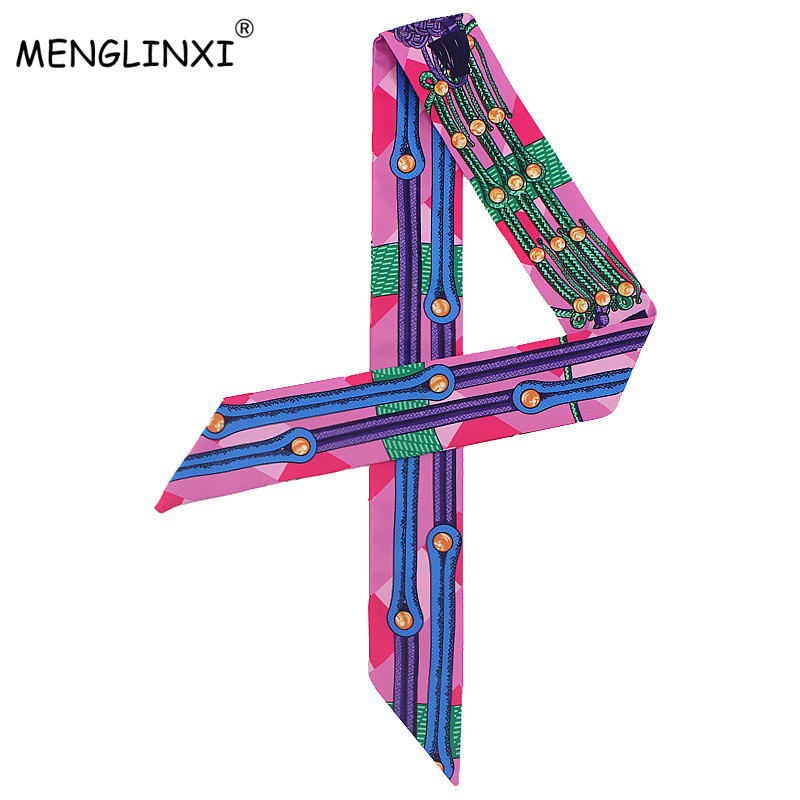 New Chain Print Small Silk Sca - Luxury Bags For Women Brands review and price