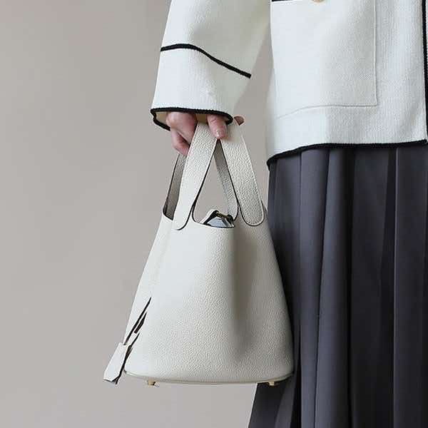 Leather Vegetable Basket, Wome - Bucket Bag Suede review and price