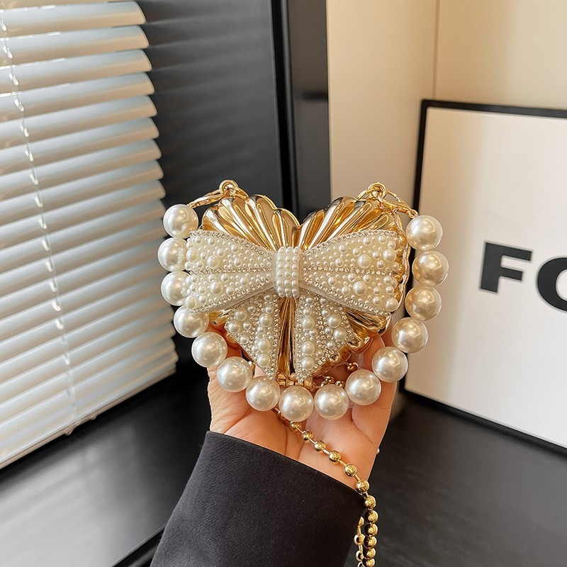 Sparkling Heart Shaped Clutch  - Mini Bag Evening Clutch review and price
